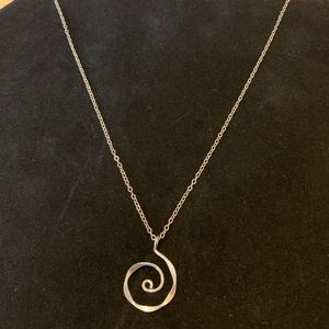Artisan 925 Sterling Swirl Design Necklace